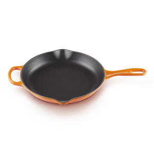 Le Creuset Signature Volcanic Cast Iron Skillet with Metal Handle 26cm